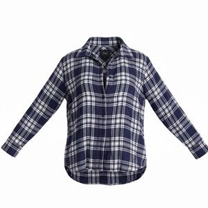 Rails Soft Plaid Pajama Top sz M